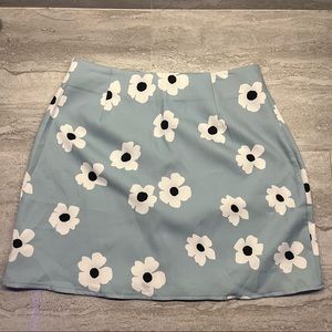 light blue flower skirt
